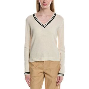 Maison Heritage Womens  Leonie Cashmere Sweater, White